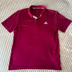 Adidas Men's Bold Red Polo Shirt
